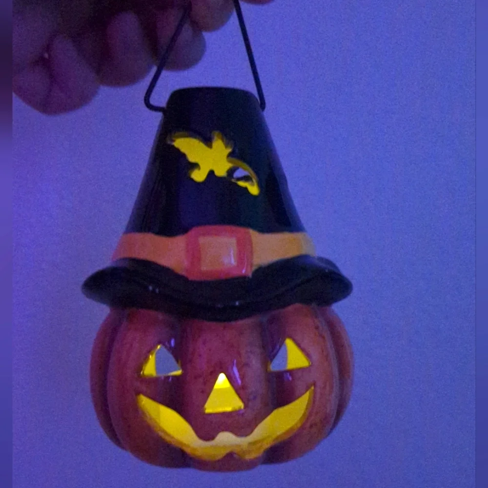 Halloween Pumpkin Candle Holder